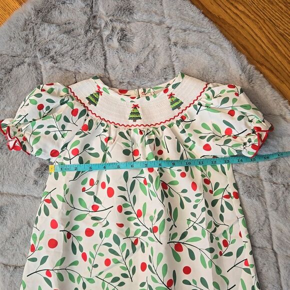 Dash of Glitter White/Red Holiday Dress, Little Girls Size Medium, EUC - Picture 2 of 8